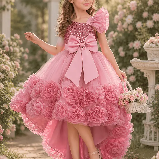 Robe à traîne enfant : comparer les détails