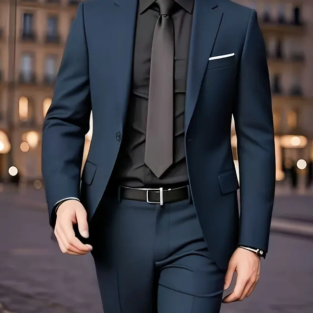 Costume homme deux pièces, poches non ouvertes
