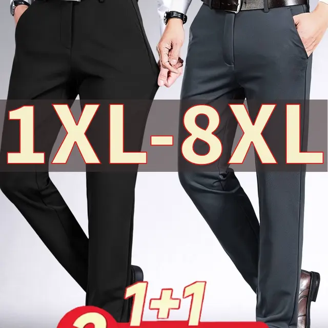 Deux pantalons habillés grande taille