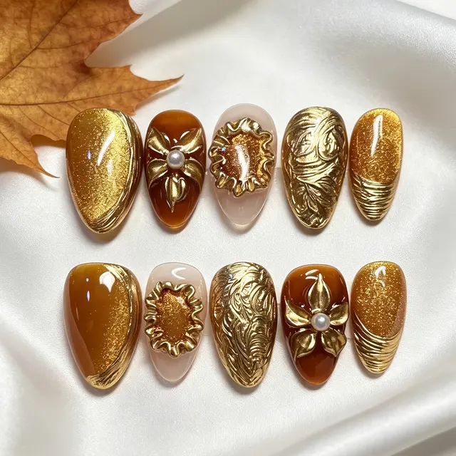 Faux ongles ambre : vérifier le kit de pose