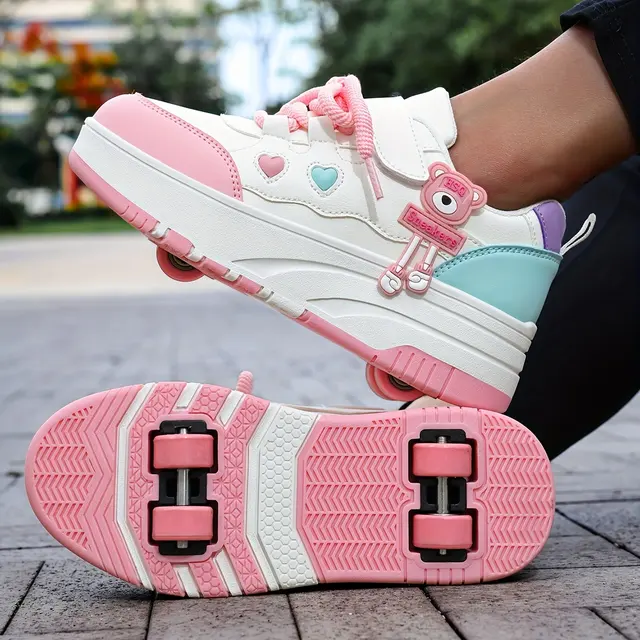 Chaussures enfant à roulettes amovibles