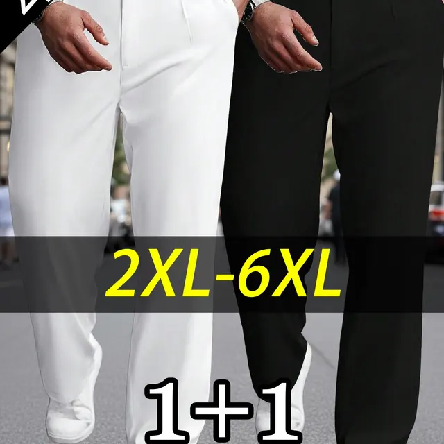 Lot de pantalons homme grandes tailles à plis