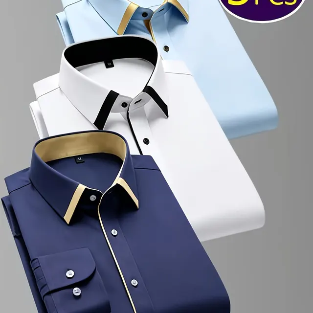 Lot de trois chemises homme grandes tailles