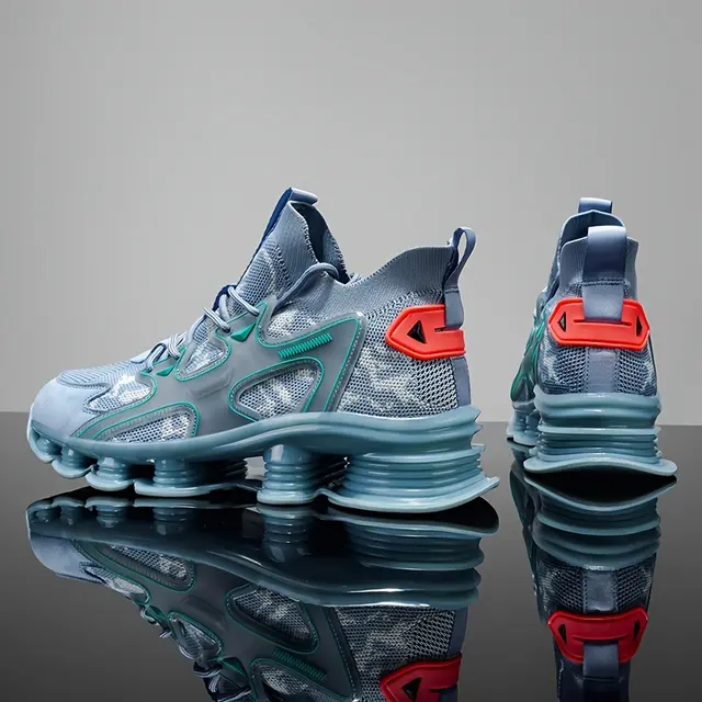 Baskets running homme basses en mesh