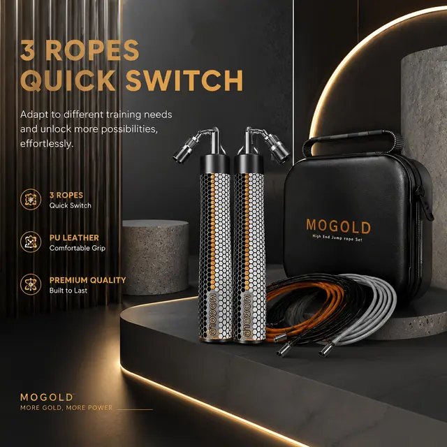 Corde de vitesse MOGOLD à poids interchangeables