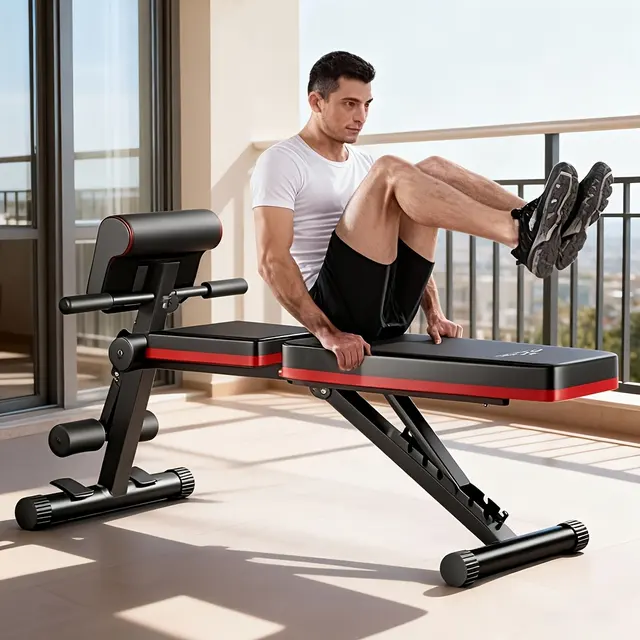 Banc pliable avec module de flexion des jambes