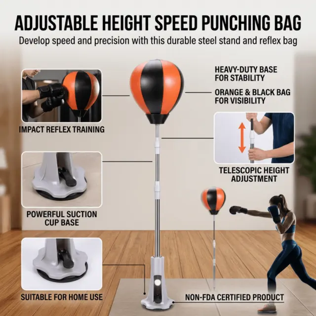 Ballon de réaction sur pied réglable en hauteur