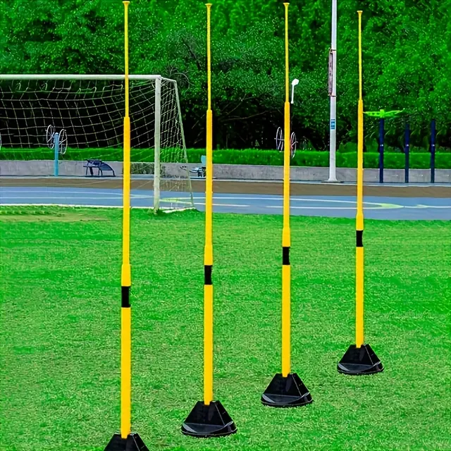 Piquets d’agilité télescopiques avec bases