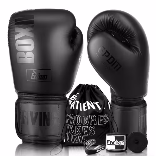 Gants de boxe en PU avec accessoires annoncés